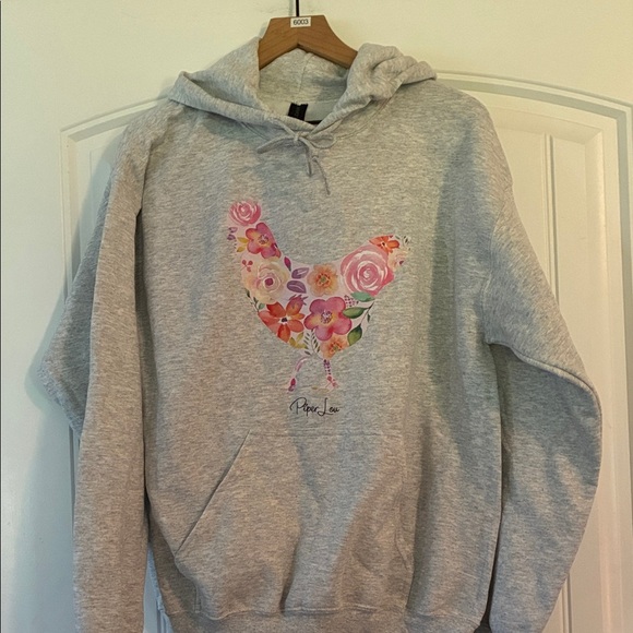 Floral Chicken Hoodie Size Medium - Picture 1 of 3